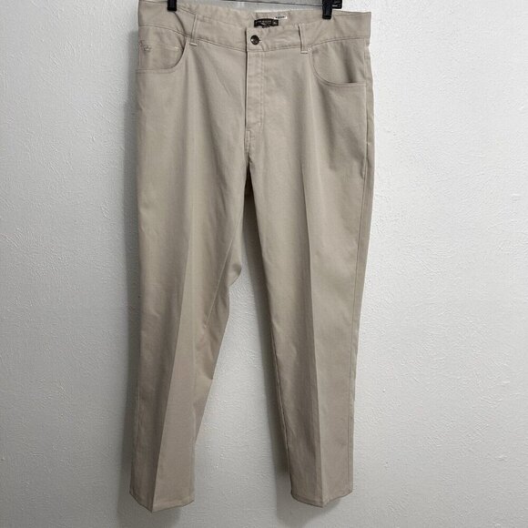 Peter Millar Pants Men’s 36X29 Beige Crown Performance 5 Pockets Golf Chino EB66 - Picture 1 of 7